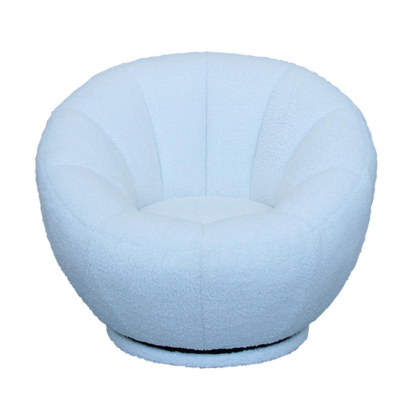 Round Swivel Chair Sl 289 Sunnylight, Oversized Round Swivel Chair Blue
